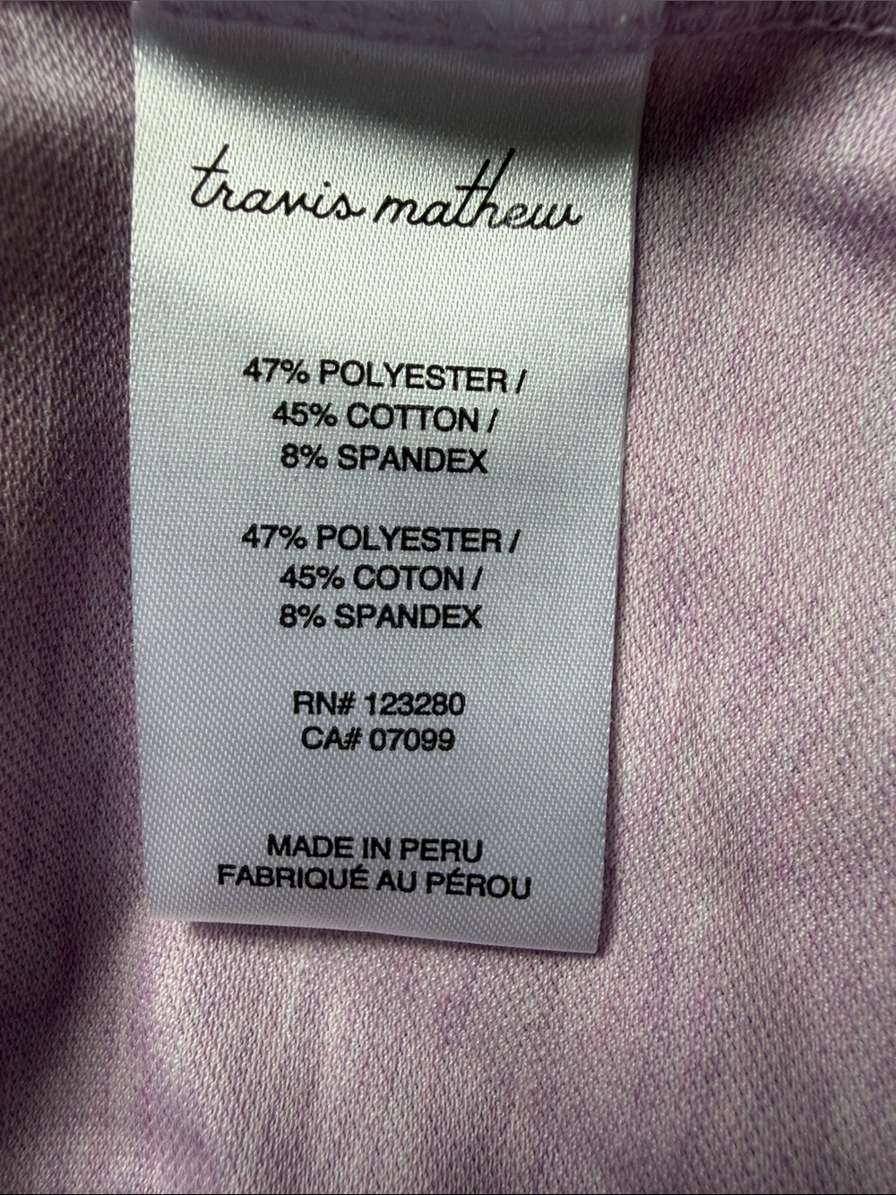 🌟NWT🌟 Travis Mathew Featherweight Heather Orchid Short Sleeve Polo- S - Picture 3 of 3